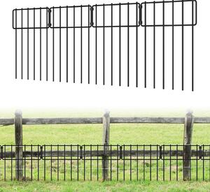 25 kusů plotových prvků pro oddělení zvířat, dekorativní plot, výška 43 cm, celková délka 8,2 metru