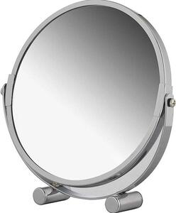 Zvětšení makeupové zrcadlo - koupelnové zrcadlo s třínásobným zvětšením - 1 ks - chromováno - 17 cm Ø