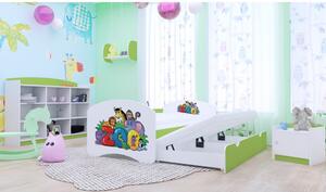 Dětská postel pro DVA (s výsuvným lůžkem) 160x80 cm - ZOO
