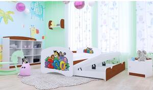 Dětská postel pro DVA (s výsuvným lůžkem) 160x80 cm - ZOO