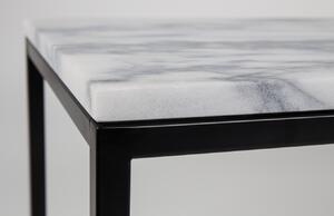 Bílý mramorový konferenční stolek ZUIVER MARBLE POWER 90 x 40 cm
