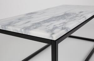 Bílý mramorový konferenční stolek ZUIVER MARBLE POWER 90 x 40 cm