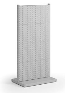 Perforovaný stojan, oboustranný, 8x panel na boxy, 960 x 640 x 1964 mm