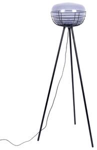 Kouřově šedá skleněná stojací lampa ZUIVER SMOKEY 145 cm