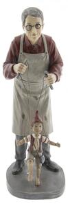 Socha loutkáře s Pinocchiem – 36 cm