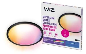 WiZ - LED RGB Stmívatelné stropní svítidlo SUPERSLIM LED/32W/230V Wi-Fi černá