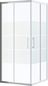Sprchový kout Form & Style Samoa 80-90x195 cm, sklo dekor