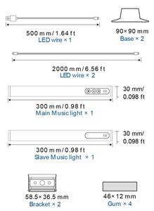 Globo 25895SH - SADA 2x LED RGB Stmívatelná stolní lampa LED/2W/5V Wi-Fi Tuya