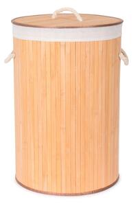 Kulatý bambusový koš na prádlo Compactor Round