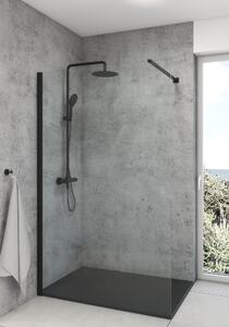 Oltens Bergytan obdélníková sprchová vanička 140x70 cm černá 15105300