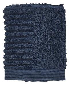 Tmavě modrý ručník ze 100% bavlny na obličej Zone Classic Dark Blue, 30 x 30 cm