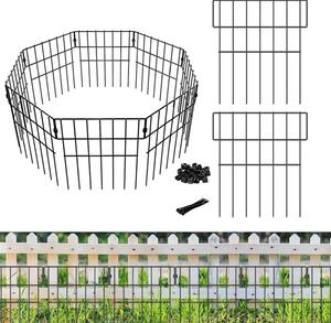 10 kusů plotových panelů z nerezové oceli pro oplocení zahrady