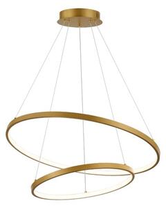 RABALUX 72348 Beliza závěsné svítidlo D600mm LED 75W/7500/6100lm 3000-6500K zlatá, bílá, stmívatelné, dálkový ovladač