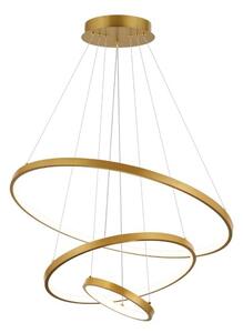 RABALUX 72349 Beliza závěsné svítidlo D600mm LED 90W/9000/7200lm 3000-6500K zlatá, bílá, stmívatelné, dálkový ovladač