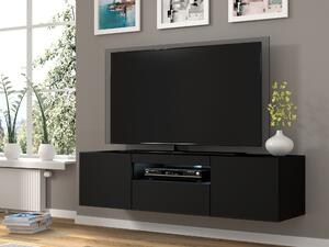 TV stolek/skříňka Aurora (černý mat) (LED). 1057694