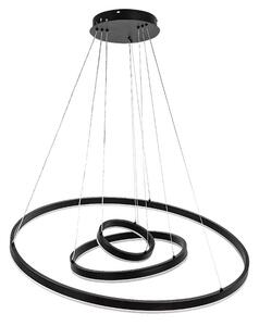 RABALUX 72306 Isaure závěsné svítidlo D800mm LED 100W/10000/8000lm 3000-6500K černá, bílá, stmívatelné, dálkový ovladač
