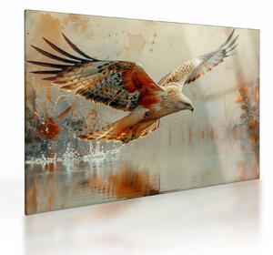 Skleněný obraz - Dravý pták (70x50 cm)