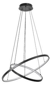 RABALUX 72345 Beliza závěsné svítidlo D600mm LED 75W/7500/6100lm 3000-6500K černá, bílá, stmívatelné, dálkový ovladač