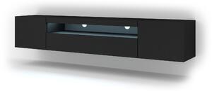 TV stolek/skříňka Aurora 200 (černá matná) (LED). 1057708