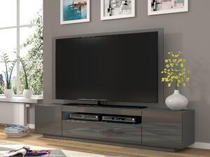 TV stolek/skříňka Aurora 200 (šedý lesk) (LED). 1057727