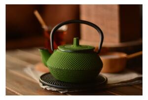 Zelená litinová čajová konvička Bambum Linden, 300 ml