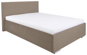 ČALOUNĚNÁ POSTEL, 120/200 cm, béžová MID.YOU - Postele s úložným prostorem, Online Only