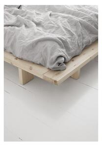 Dvoulůžková postel z borovicového dřeva s matrací Karup Design Japan Comfort Mat Raw/Black, 140 x 200 cm