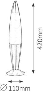 Rabalux Lollipop stolní lampa 1x40 W průhledná-růžová 4108