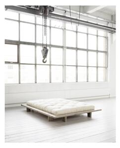 Dvoulůžková postel z borovicového dřeva s matrací Karup Design Japan Comfort Mat Raw/Natural, 140 x 200 cm