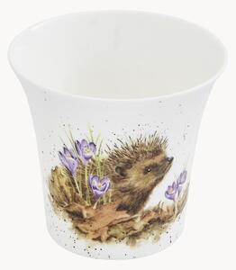 Obal na květináč z kostního porcelánu Hedgehog
