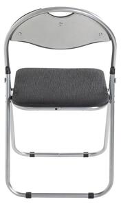 SKLÁDACÍ ŽIDLE, černá, barvy hliníku Boxxx - Jídelní židle