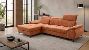 ROHOVÁ SEDAČKA, dřevo, textil, kompozitní dřevo, rezavá MID.YOU - Sedací soupravy, Online Only