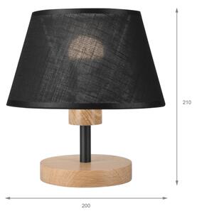 Brilagi - LED Stolní lampa ANTHONY 1xE14/40W/230V dub/černá