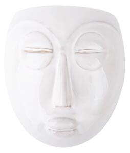 Bílý nástěnný květináč PT LIVING Mask, 16,5 x 17,5 cm