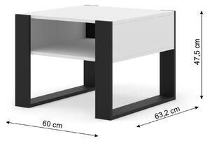 Konferenční stolek Molli 60 (bílá matná). 1060973