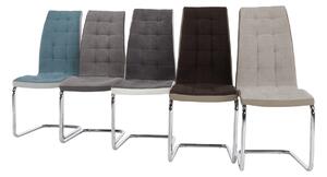 Jídelní židle v béžové barvě s kovovou konstrukcí TK3033