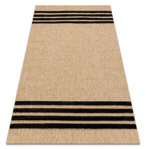 Makro Abra Kusový koberec Sisalový SPARK 0689 Proužky béžový černý Rozměr: 80x150 cm