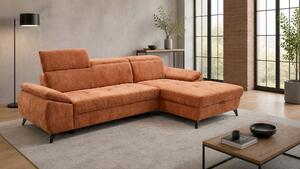ROHOVÁ SEDAČKA, dřevo, textil, kompozitní dřevo, rezavá MID.YOU - Sedací soupravy, Online Only