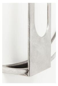 Nástěnné hodiny ve stříbrné barvě Kare Design Clip, průměr 60 cm