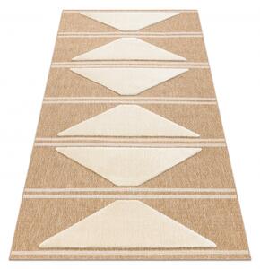 Makro Abra Kusový koberec Sisalový SPARK 0698A Geometrický trojúhelníky béžový krémový Rozměr: 80x150 cm