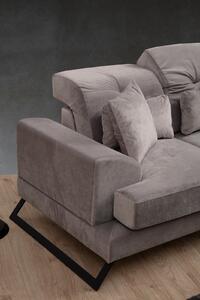 Atelier del Sofa Rohová sedací souprava Frido Left (Chl+3R) - Light Grey, Světlá Šedá
