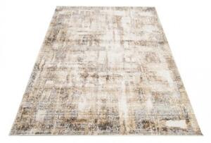 Makro Abra Moderní kusový koberec HERA TY96C Abstraktní bílý hnědý šedý Rozměr: 80x150 cm
