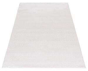 Makro Abra Moderní kusový koberec HERA PB89A Geometrický bílý Rozměr: 80x150 cm