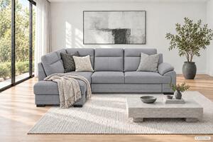 ROHOVÁ SEDAČKA, dřevo, textil, kompozitní dřevo, tmavě šedá MID.YOU - Sedací soupravy, Online Only
