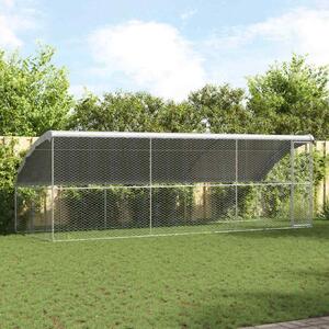 Psí kennel 3 ks Stříbrná 6 x 2 x 2 m Pozinkovaná ocel 3368329