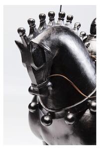 Černá dekorativní socha jezdce na koni Kare Design Black Knight