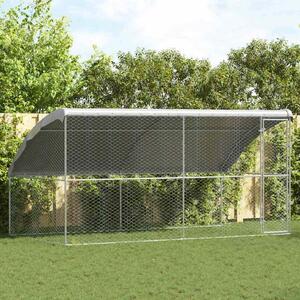 Psí kennel 2 ks Stříbrná 4 x 2 x 2 m Pozinkovaná ocel 3368328