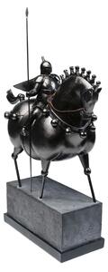 Černá dekorativní socha jezdce na koni Kare Design Black Knight