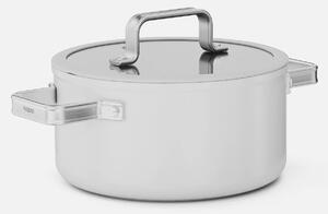 Fabini Hrnec Meda 5.0 Standard, ø 20 cm (2,6 l) - Nepřilnavý hrnec s keramickým povrchem s poklicí, krémový