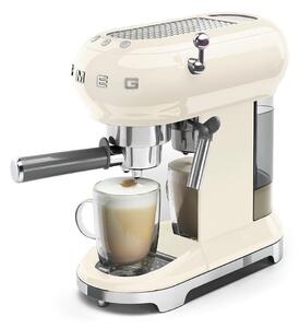 Krémové bílý pákový kávovar na Espresso SMEG